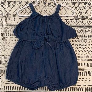 🆕 NWT Habitual Girl Willow Front Tie Romper 12M
